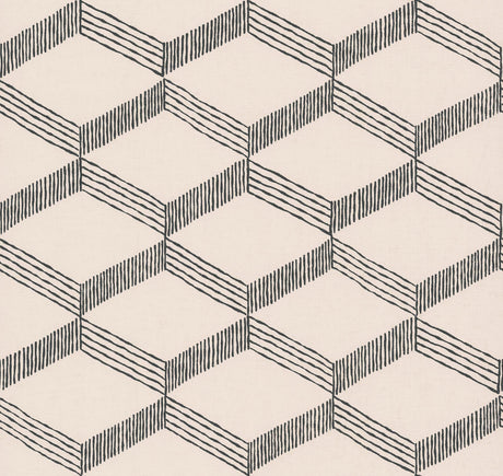 York Designer Series Palisades Paperweave Beige/Black Wallpaper