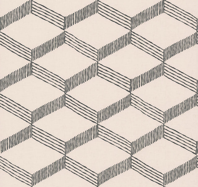 York Designer Series Palisades Paperweave Beige/Black Wallpaper