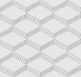 York Designer Series Palisades Paperweave White/Gray Wallpaper