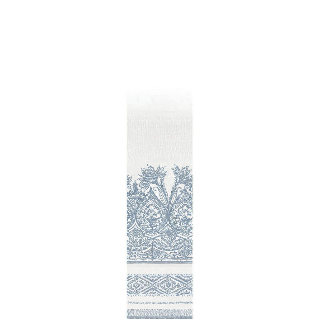 York Designer Series Henna Mural Blue/White Wallpaper