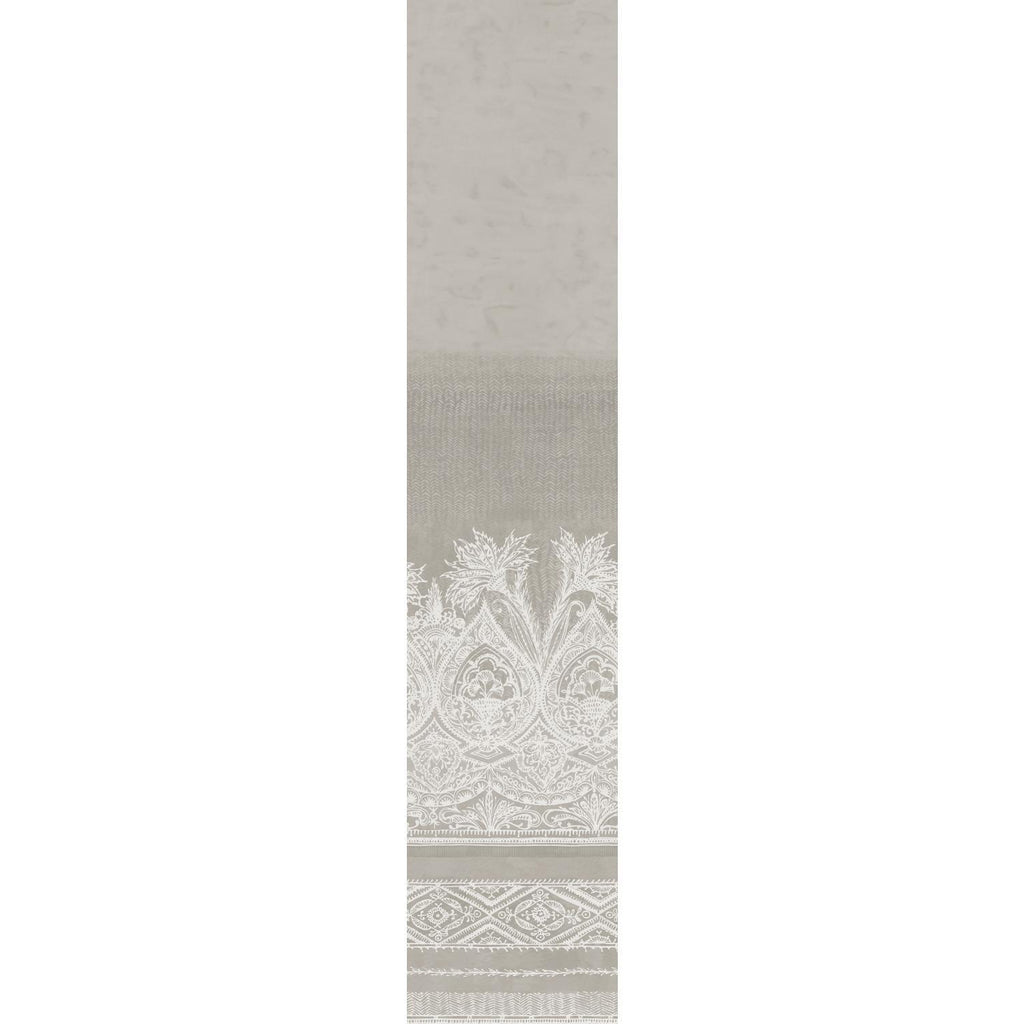 York Designer Series Henna Mural White/Gray Wallpaper