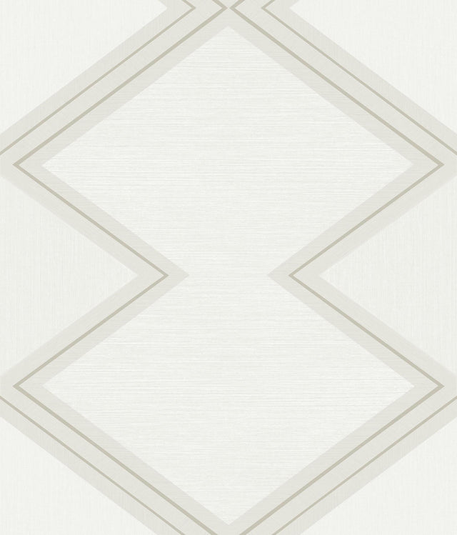 York Diamond Twist White/Cream Wallpaper