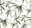 York Bamboo Ink Green/Black Wallpaper