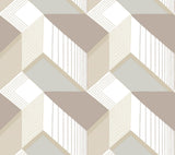 York Graphic Geo Blocks White/Cream Wallpaper