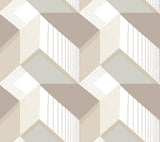 York Graphic Geo Blocks White/Cream Wallpaper