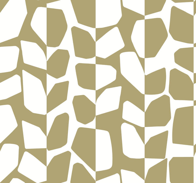 York Primitive Vines Metallic Gold Wallpaper