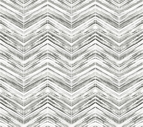 York Petite Watercolor Chevron Black/White Wallpaper