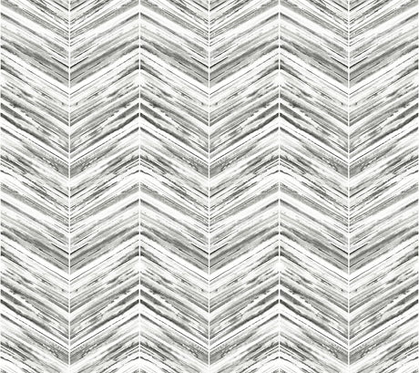 York Petite Watercolor Chevron Black/White Wallpaper