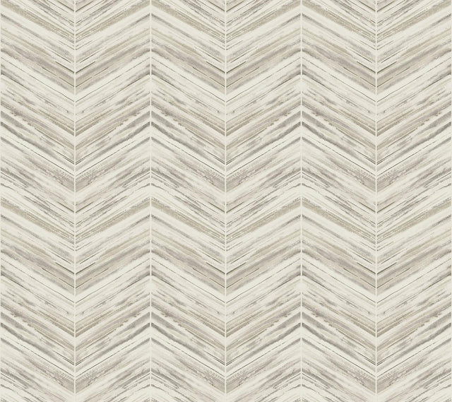 York Petite Watercolor Chevron Cream Wallpaper