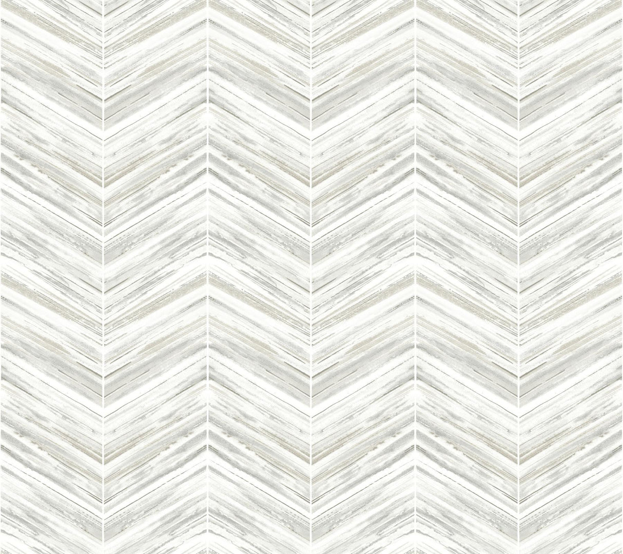York Petite Watercolor Chevron White/Gray Wallpaper