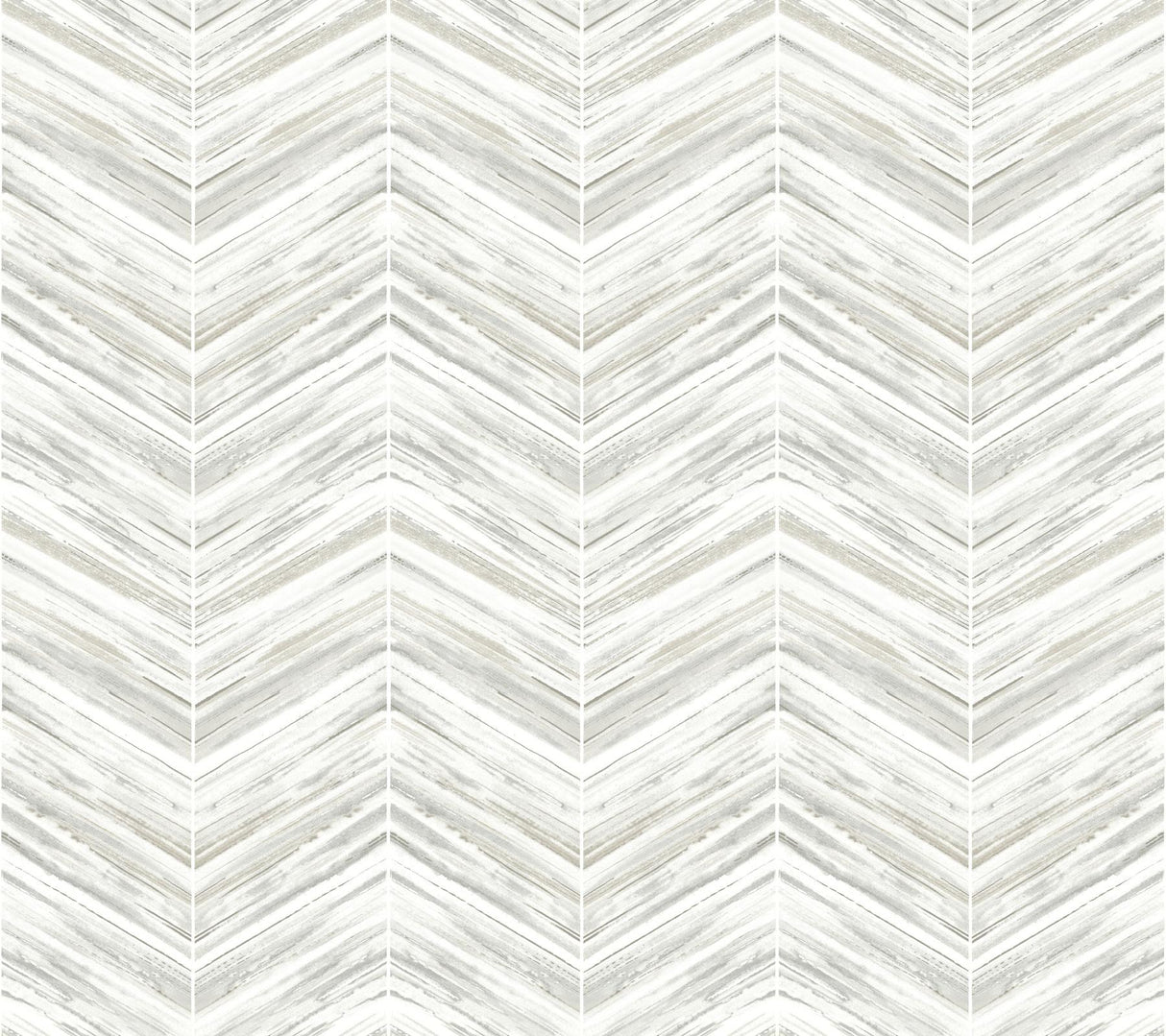 York Petite Watercolor Chevron White/Gray Wallpaper