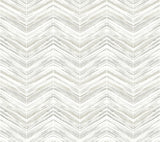 York Petite Watercolor Chevron White/Gray Wallpaper