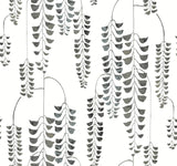 York Deco Wisteria Black/Metallic Wallpaper