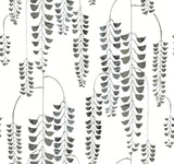 York Deco Wisteria Black/Metallic Wallpaper