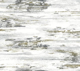 York Birch Bark Texture Black/Gold Wallpaper