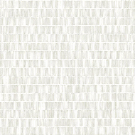 York Horizontal Hash Marks White/Cream Wallpaper