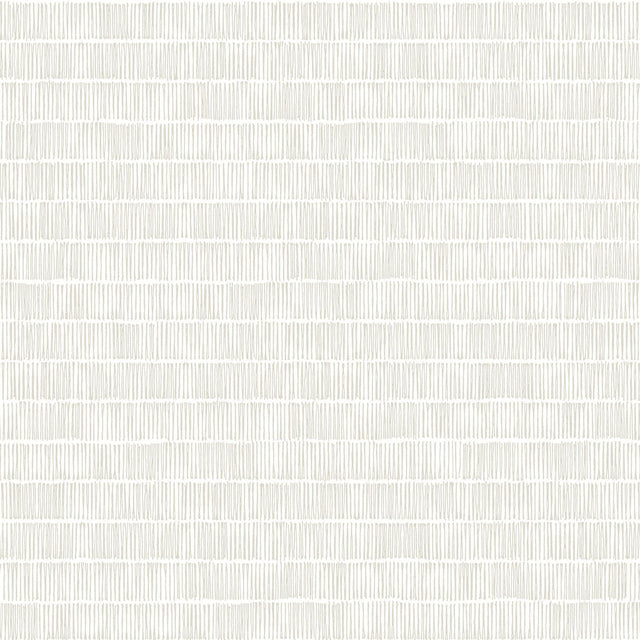 York Horizontal Hash Marks White/Cream Wallpaper