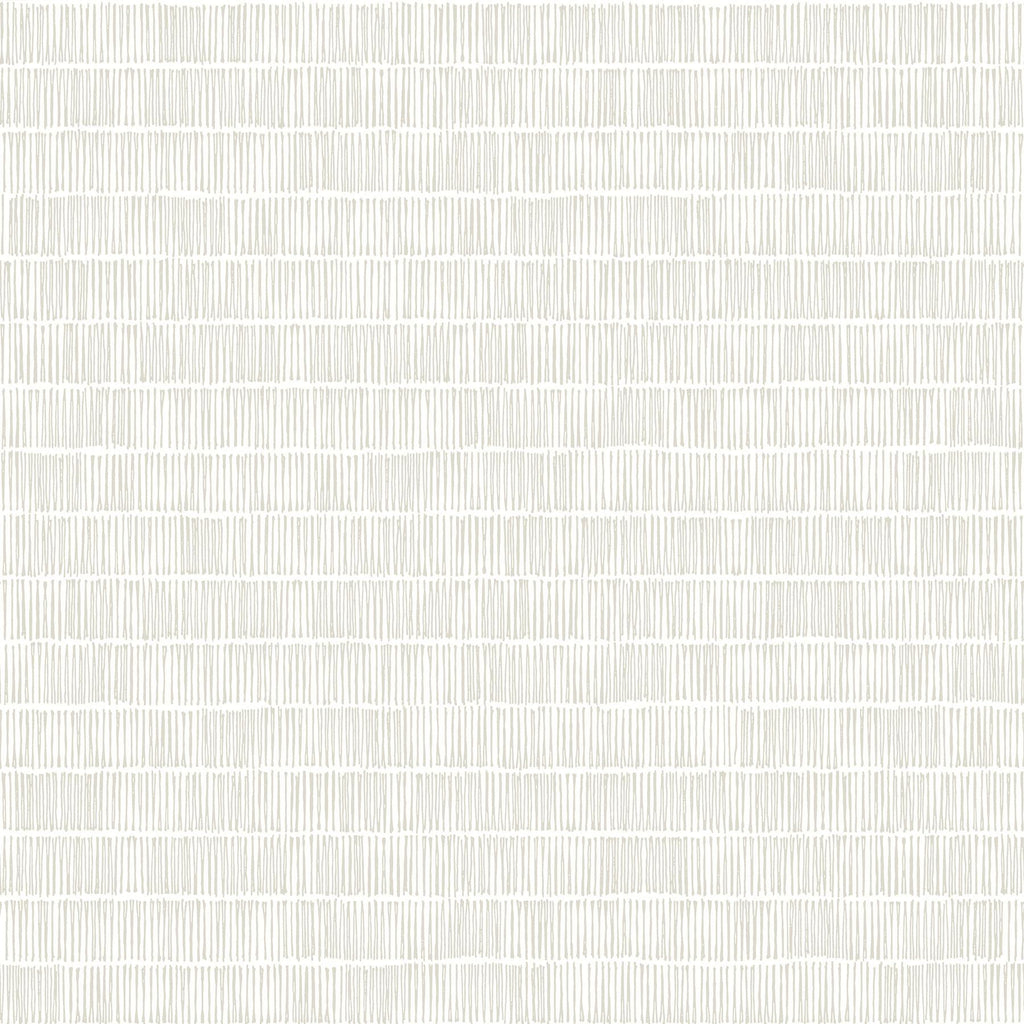 York Horizontal Hash Marks White/Cream Wallpaper