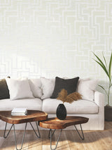 York Graphic Polyomino Pearl Wallpaper