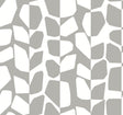 York Primitive Vines Metallic Silver Wallpaper