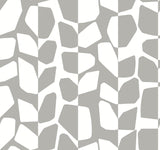 York Primitive Vines Metallic Silver Wallpaper
