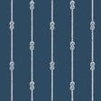 Borastapeter Knot Stripe Navy Wallpaper