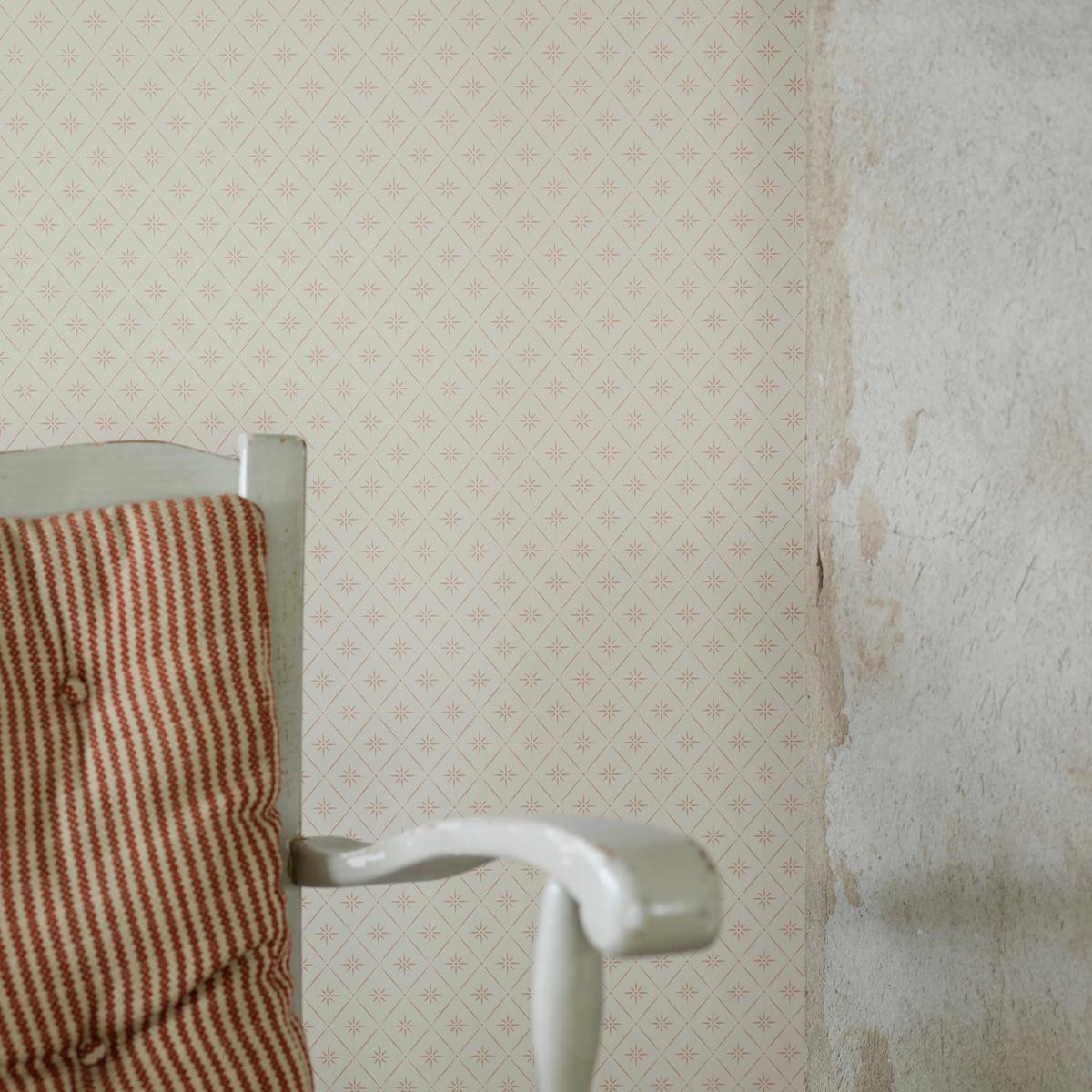 Borastapeter Windrose Clay Wallpaper