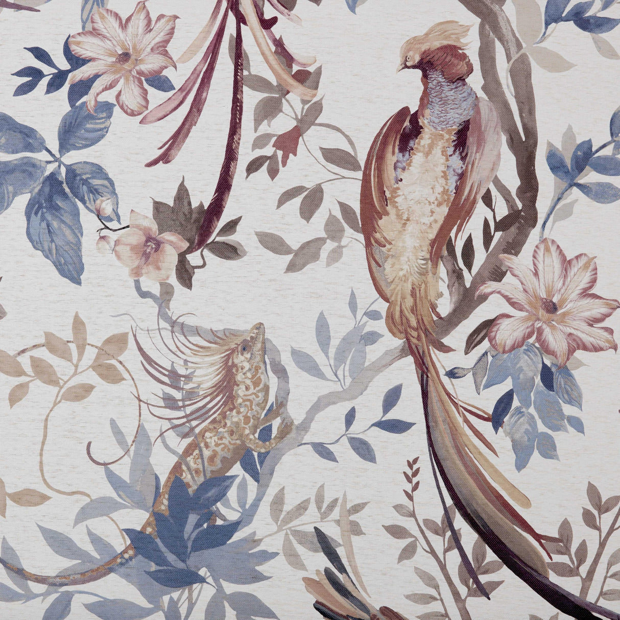 Maxwell BIRD SONNET PAPERWEAVE (WP) #02 CHAMBRAY Wallpaper