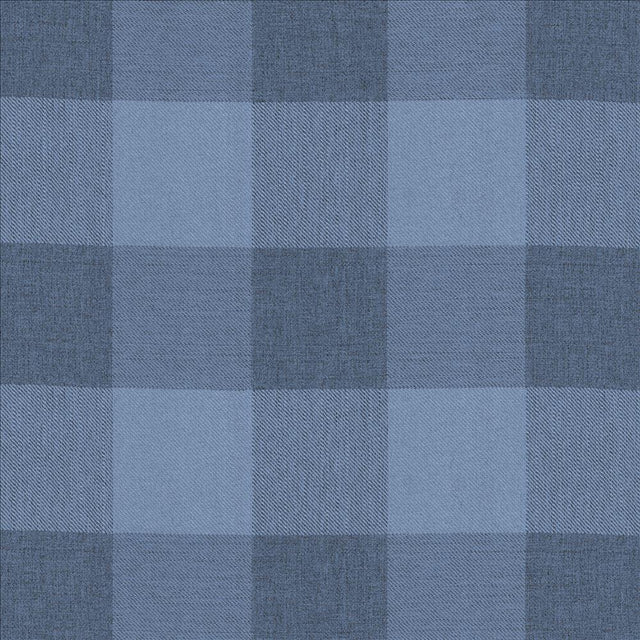 Kasmir Athena Check Indigo Fabric