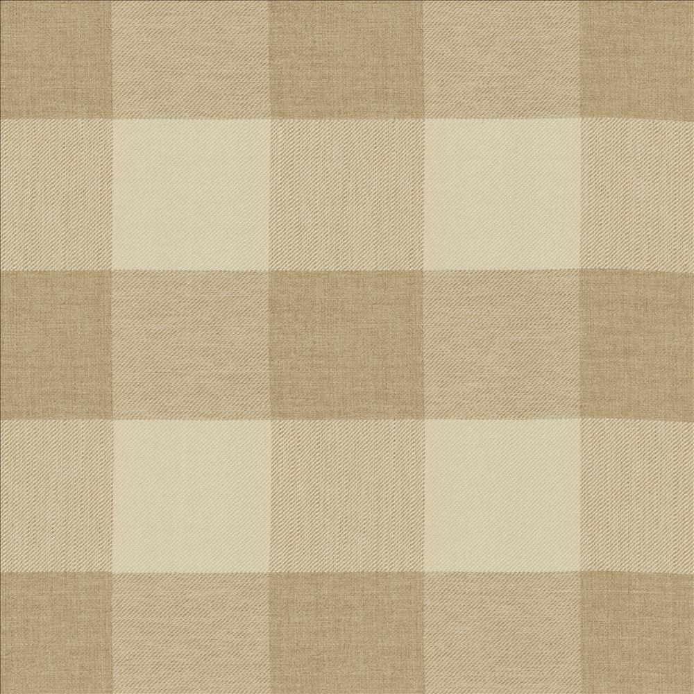 Kasmir Athena Check Wheat Fabric