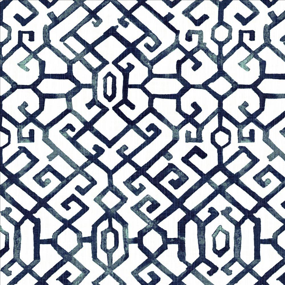 Kasmir Bridge Gate Regal Blue Fabric