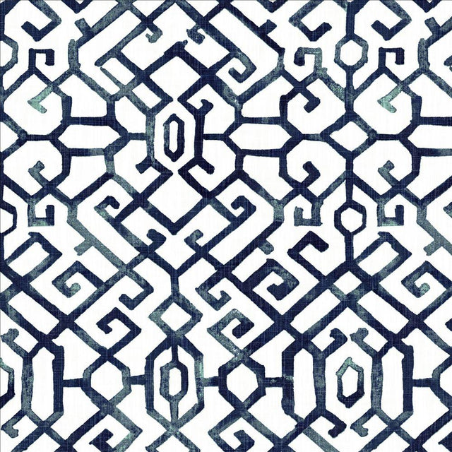 Kasmir Bridge Gate Regal Blue Fabric