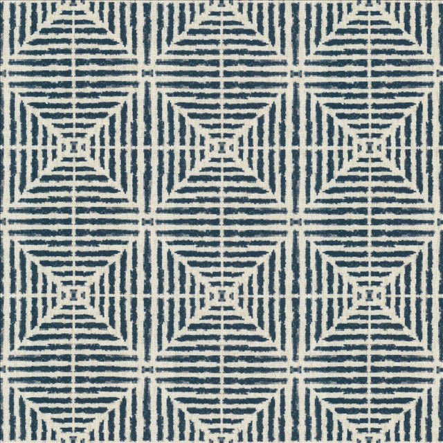 Kasmir Dapper Diamond Navy Fabric