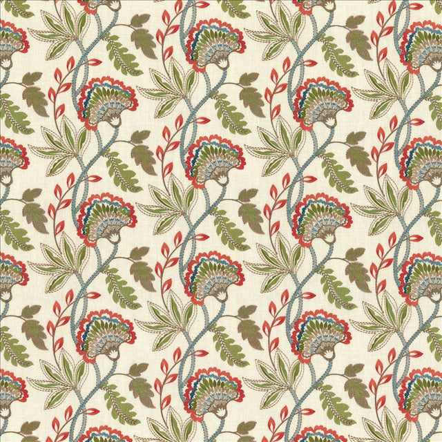 Kasmir Flourishing Coral Fabric