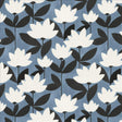 Kasmir Frisky Floral Indigo Fabric