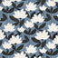Kasmir Frisky Floral Indigo Fabric