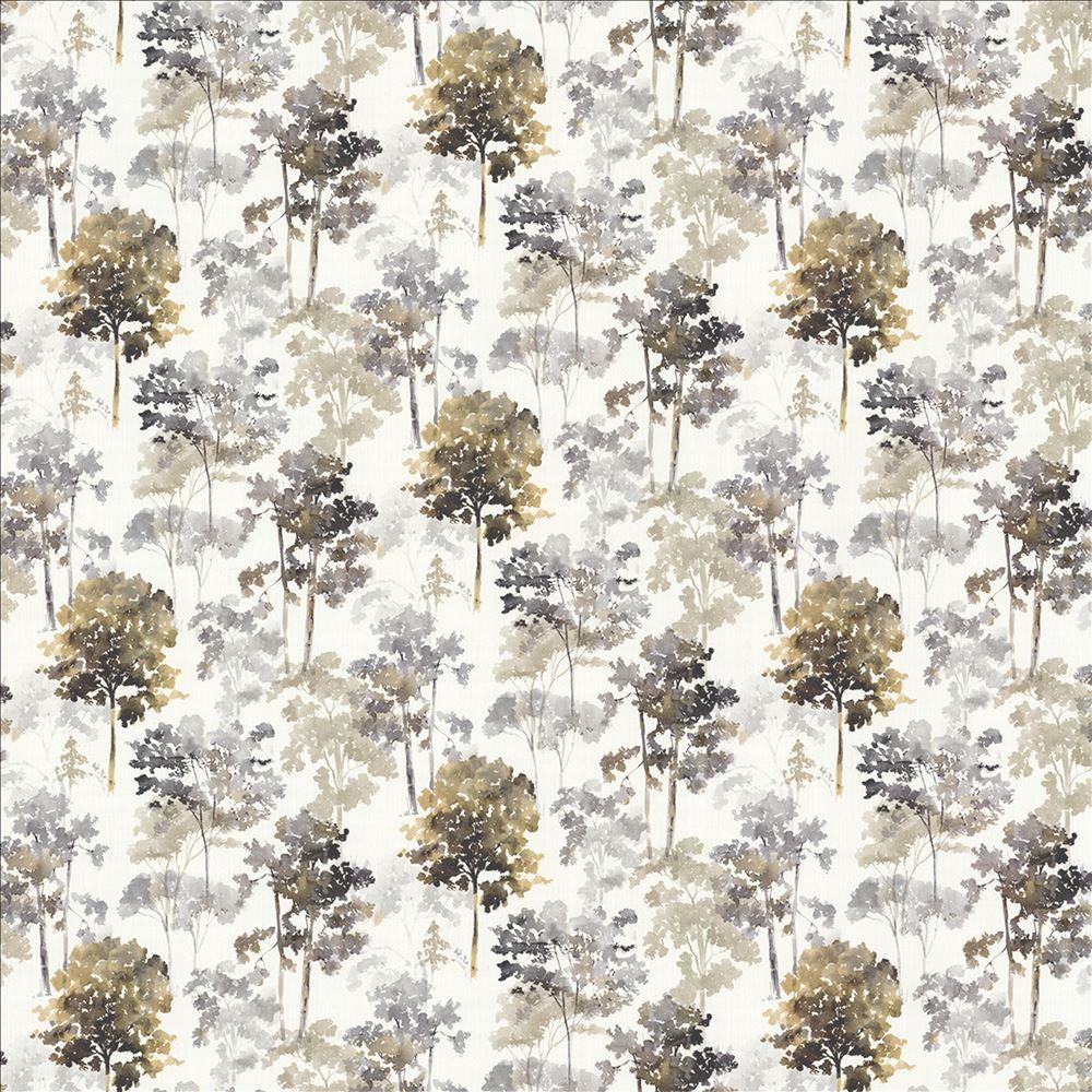 Kasmir Tranquil Trees Slate Fabric