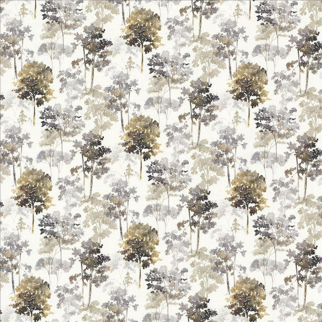 Kasmir Tranquil Trees Slate Fabric