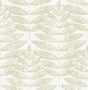 A-Street Prints Akira Taupe Leaf Wallpaper