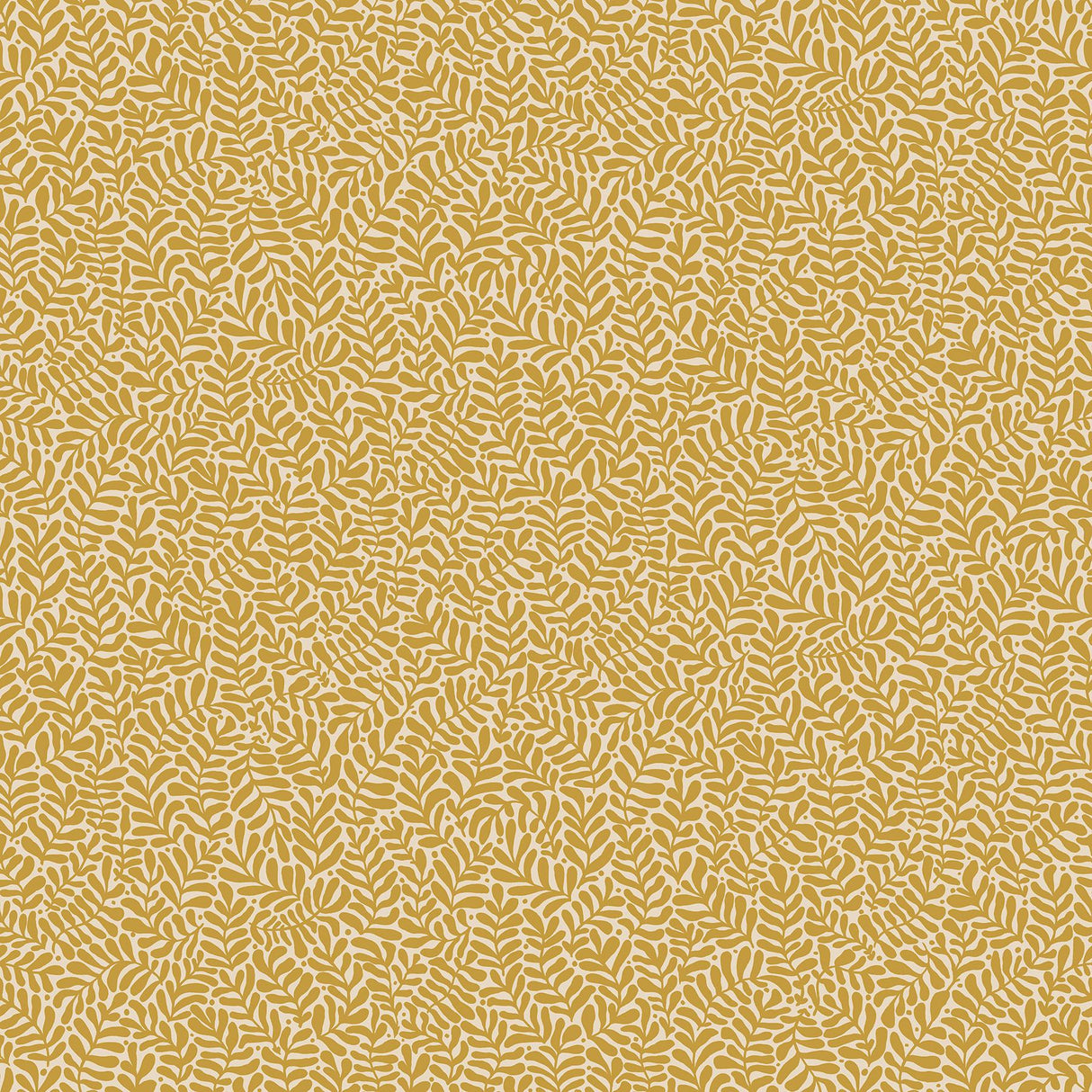 A-Street Prints Anna Mustard Fern Trail Warm yellow Wallpaper
