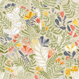 A-Street Prints Brittsommar Green Woodland Floral Wallpaper