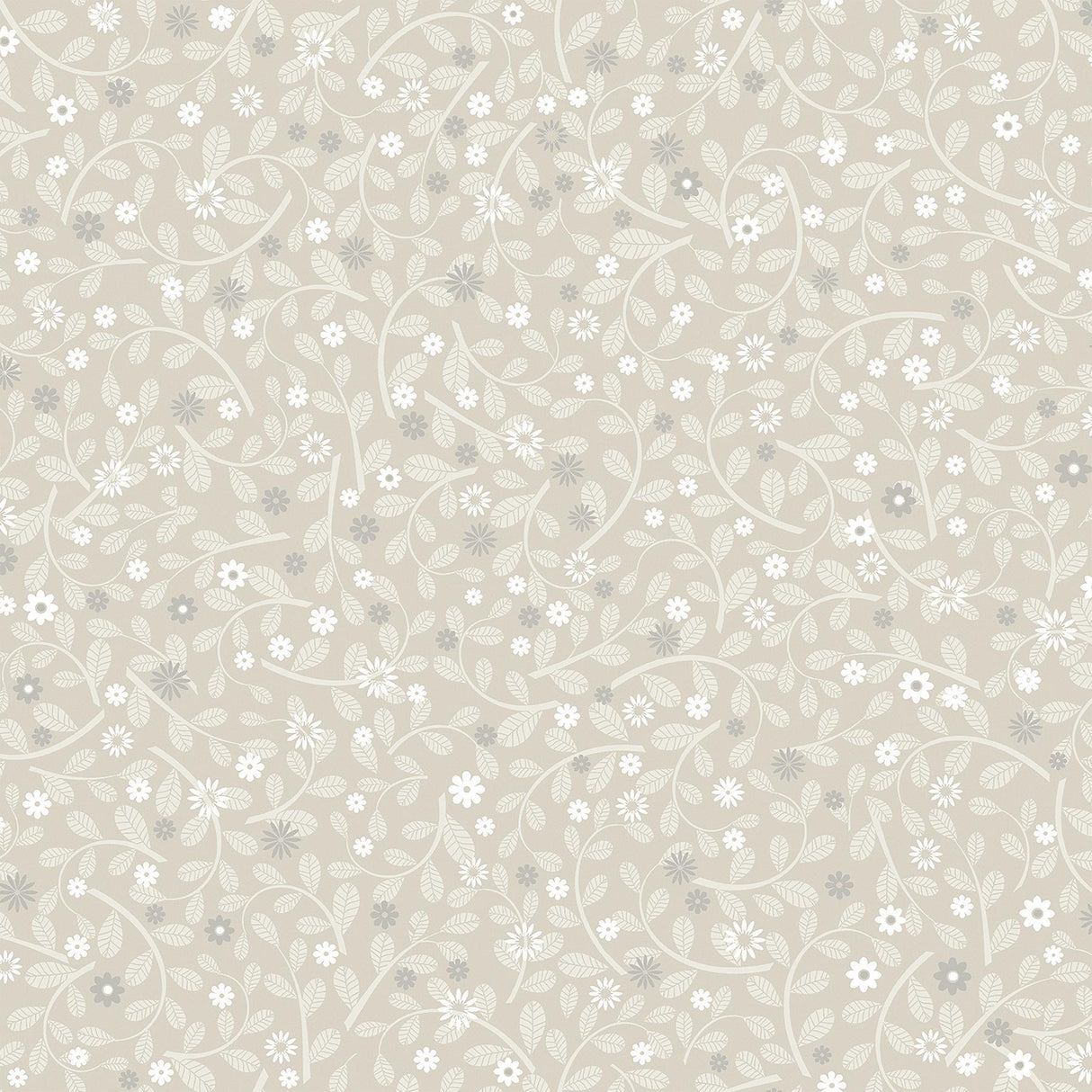 A-Street Prints Hummelvik Light Grey Daisy Trail Wallpaper