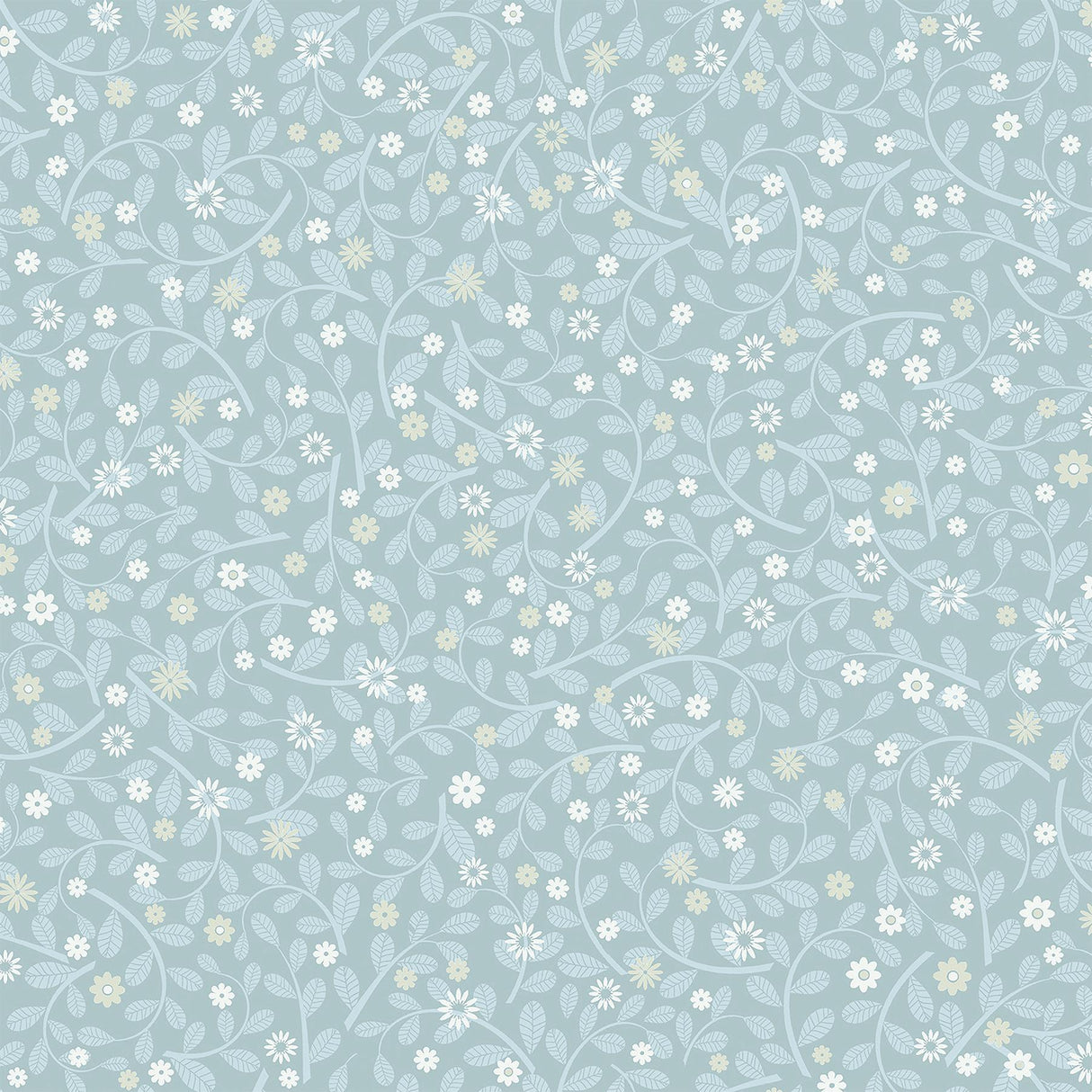 A-Street Prints Hummelvik Blue Daisy Trail Wallpaper