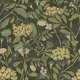 A-Street Prints Hybbe Dark Green Hydrangea Garden Wallpaper