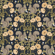 A-Street Prints Kurre Dark Blue Woodland Damask Wallpaper