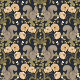A-Street Prints Kurre Dark Blue Woodland Damask Wallpaper