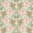 A-Street Prints Kurre Pink Woodland Damask Wallpaper