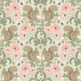 A-Street Prints Kurre Pink Woodland Damask Wallpaper