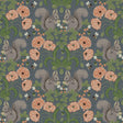 A-Street Prints Kurre Blue Woodland Damask Wallpaper