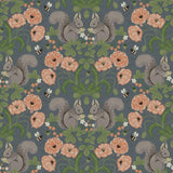 A-Street Prints Kurre Blue Woodland Damask Wallpaper